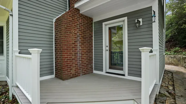 a view of a door of the house