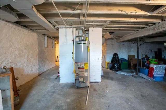 a view of storage and utility room