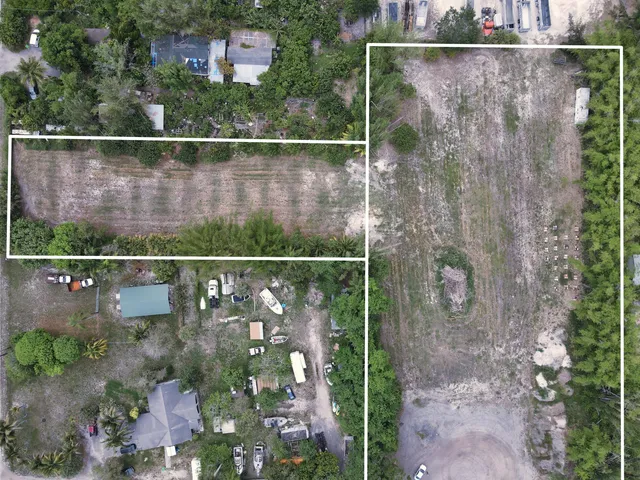 a view of a road with trees in the background