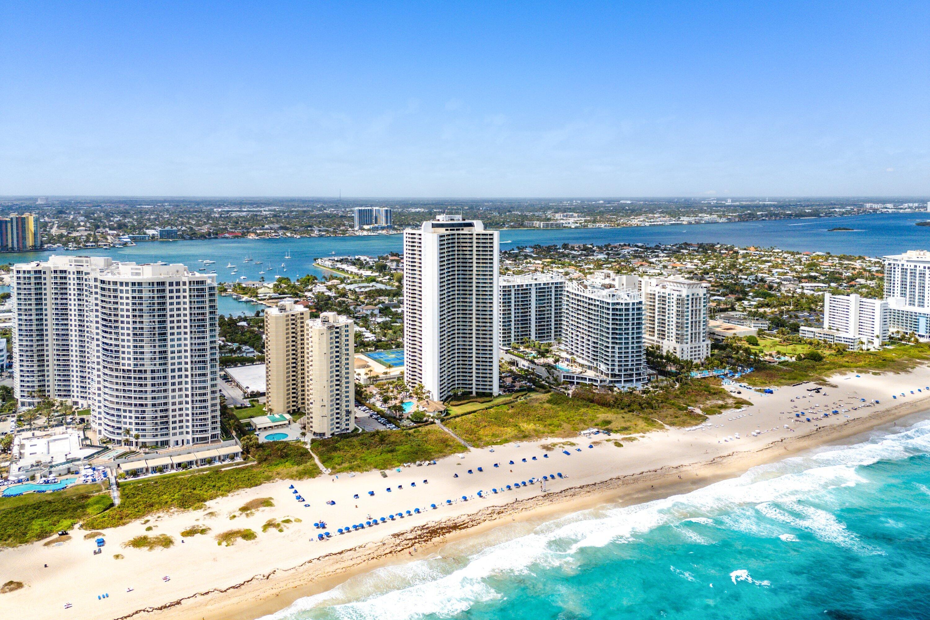 3000 North Ocean Drive, Unit 8F Singer Island, FL 33404 - Photo 36 of 66 a view of a city with tall buildings