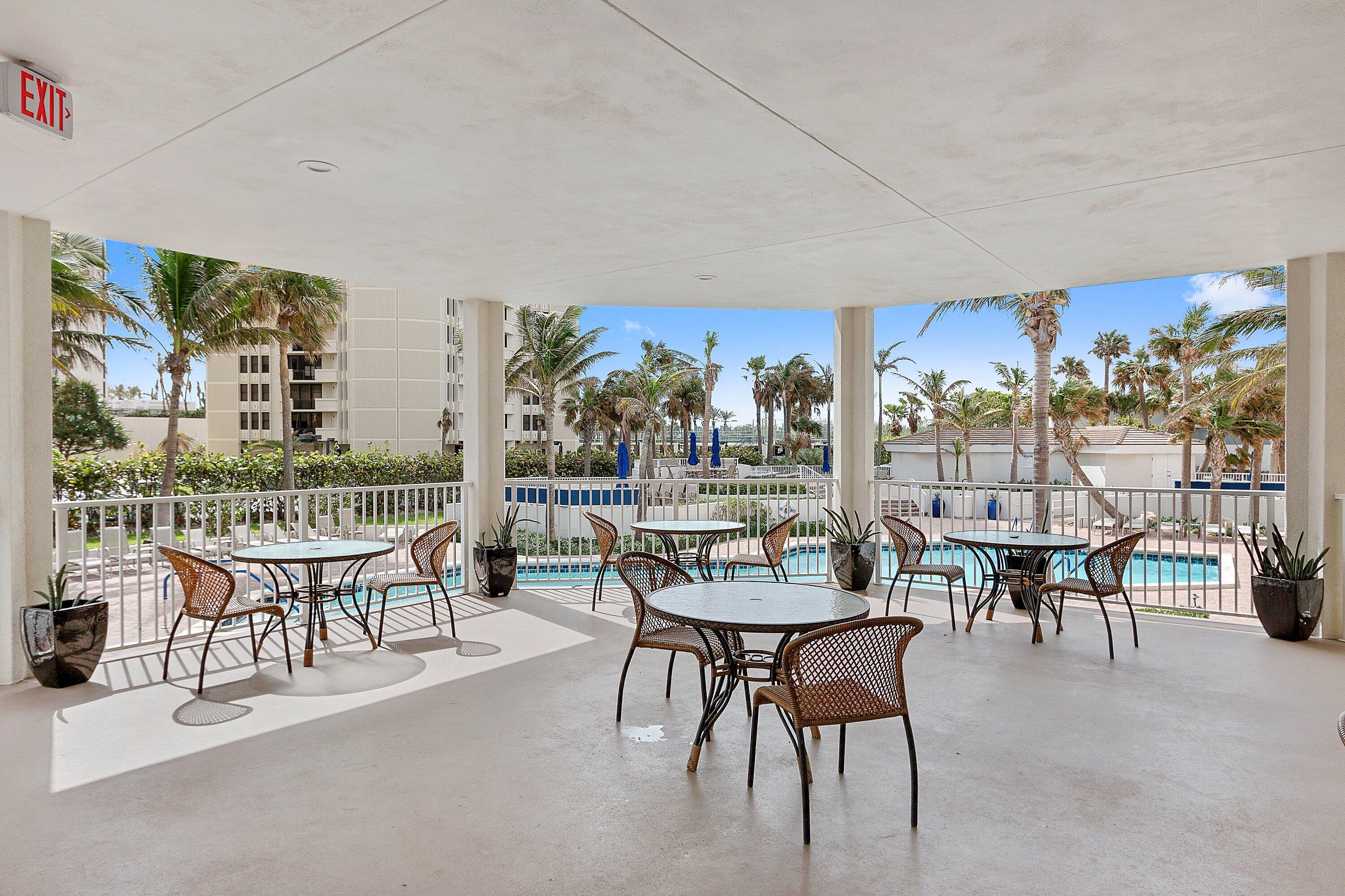 3000 North Ocean Drive, Unit 8F Singer Island, FL 33404 - Photo 61 of 66 a view of a dining room with furniture window and outside view