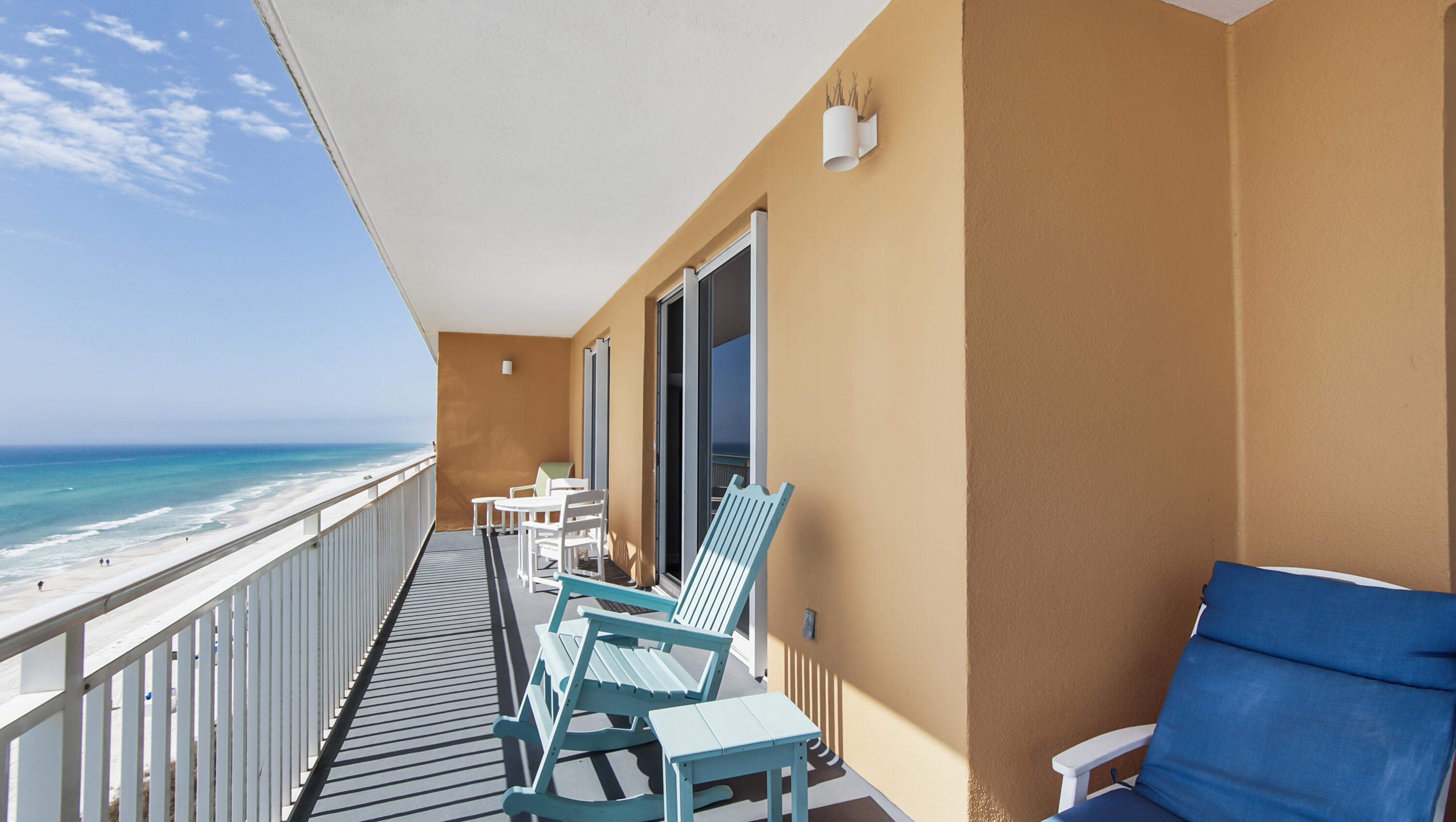 17739 Front Beach Road, Unit 507W Panama City Beach, FL 32413 - Photo 32 of 49 a view of chair and wooden floor
