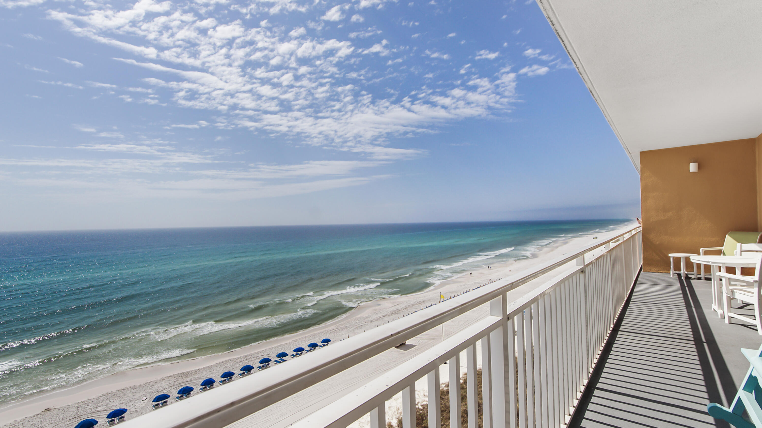 17739 Front Beach Road, Unit 507W Panama City Beach, FL 32413 - Photo 33 of 49 a view of an ocean from a balcony