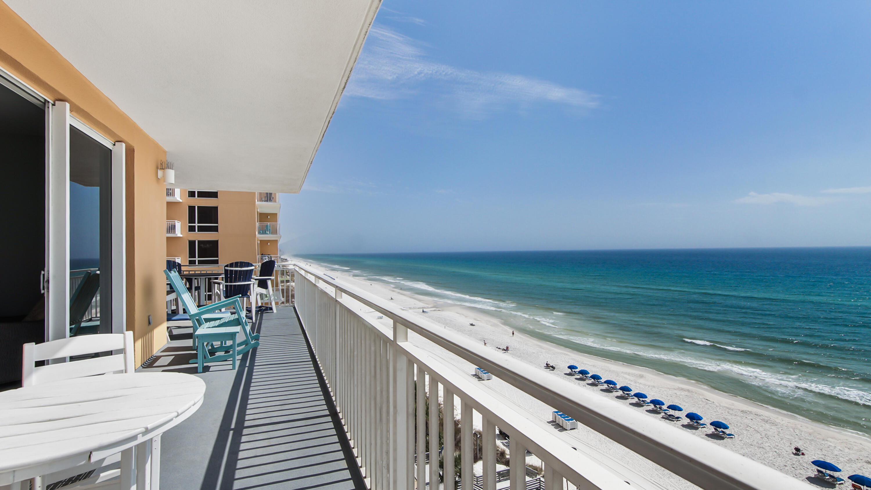 17739 Front Beach Road, Unit 507W Panama City Beach, FL 32413 - Photo 35 of 49 a very nice looking room with wooden floor