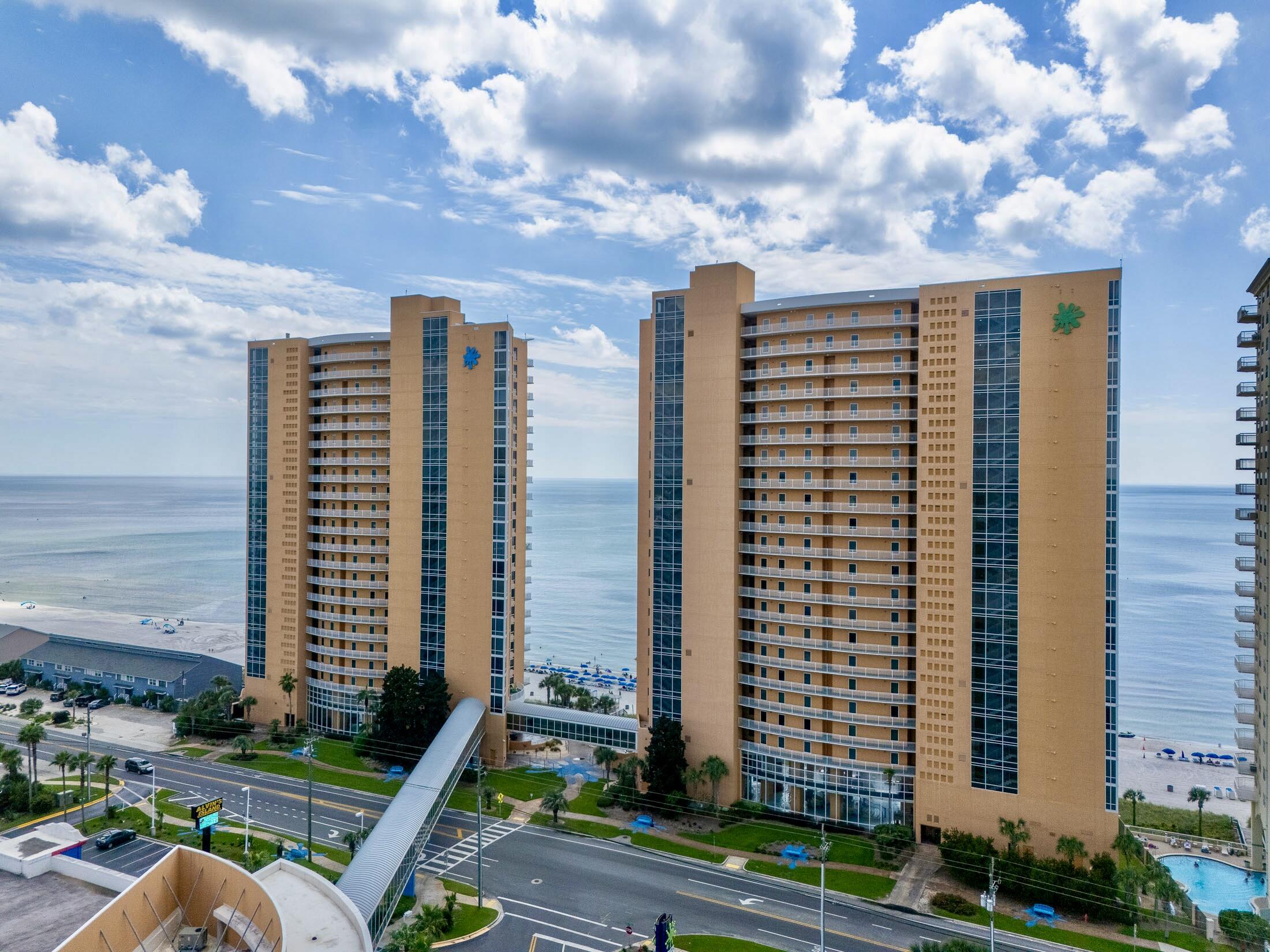 17739 Front Beach Road, Unit 507W Panama City Beach, FL 32413 - Photo 36 of 49 a view of a city with tall buildings