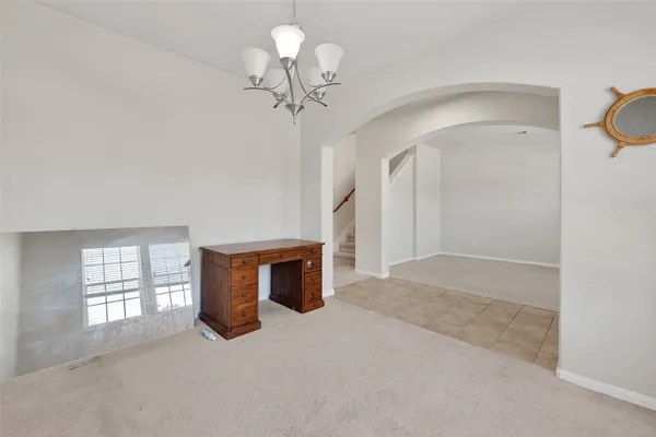 a view of a livingroom with a window