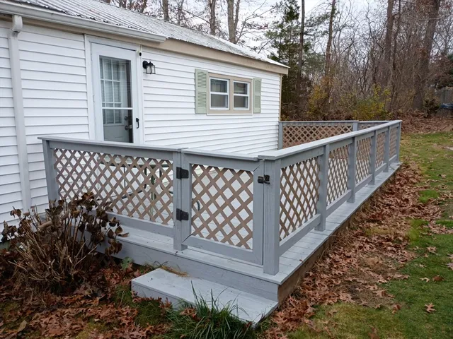 a view of a roof deck