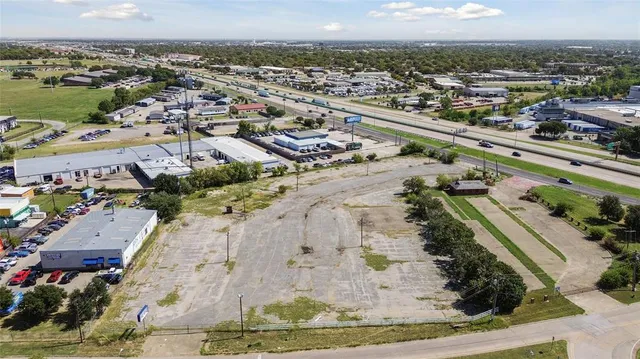 an aerial view of a city