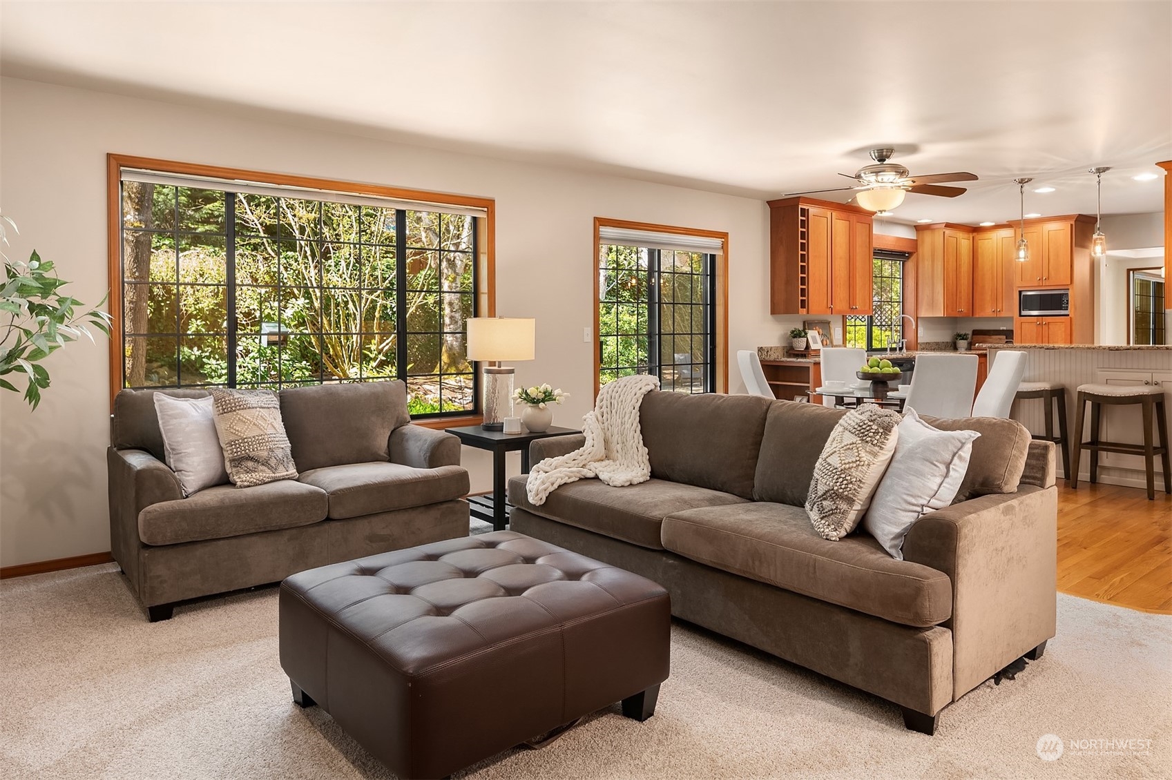 121 173rd Place Southeast Bothell, WA 98012 - Photo 20 of 39 a living room with furniture and a large window
