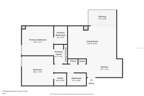 $2,650 | 4015 Bayshore Boulevard, Unit 7C, Tampa, FL 33611
