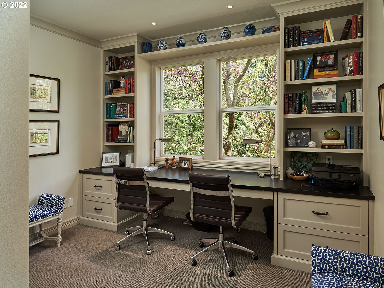 940 Southwest 67th Place Portland, OR 97225 - Photo 16 of 31 a view of a workspace with furniture and a window