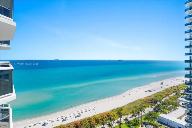 a view of an ocean beach
