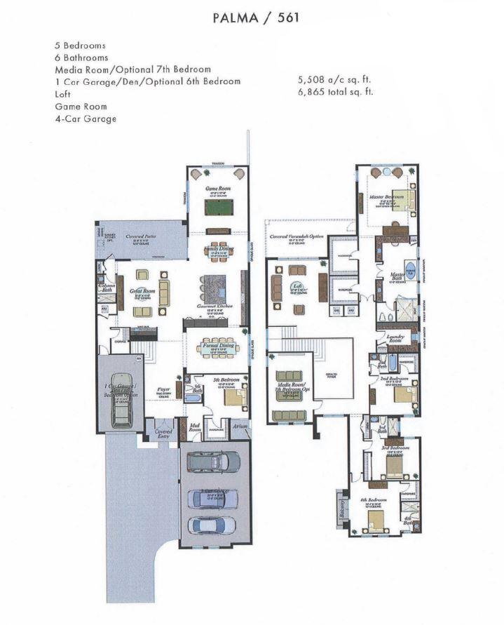 17016 Cappuccino Way Boca Raton, FL 33496 - Photo 78 of 78 Palma Model Floorplan