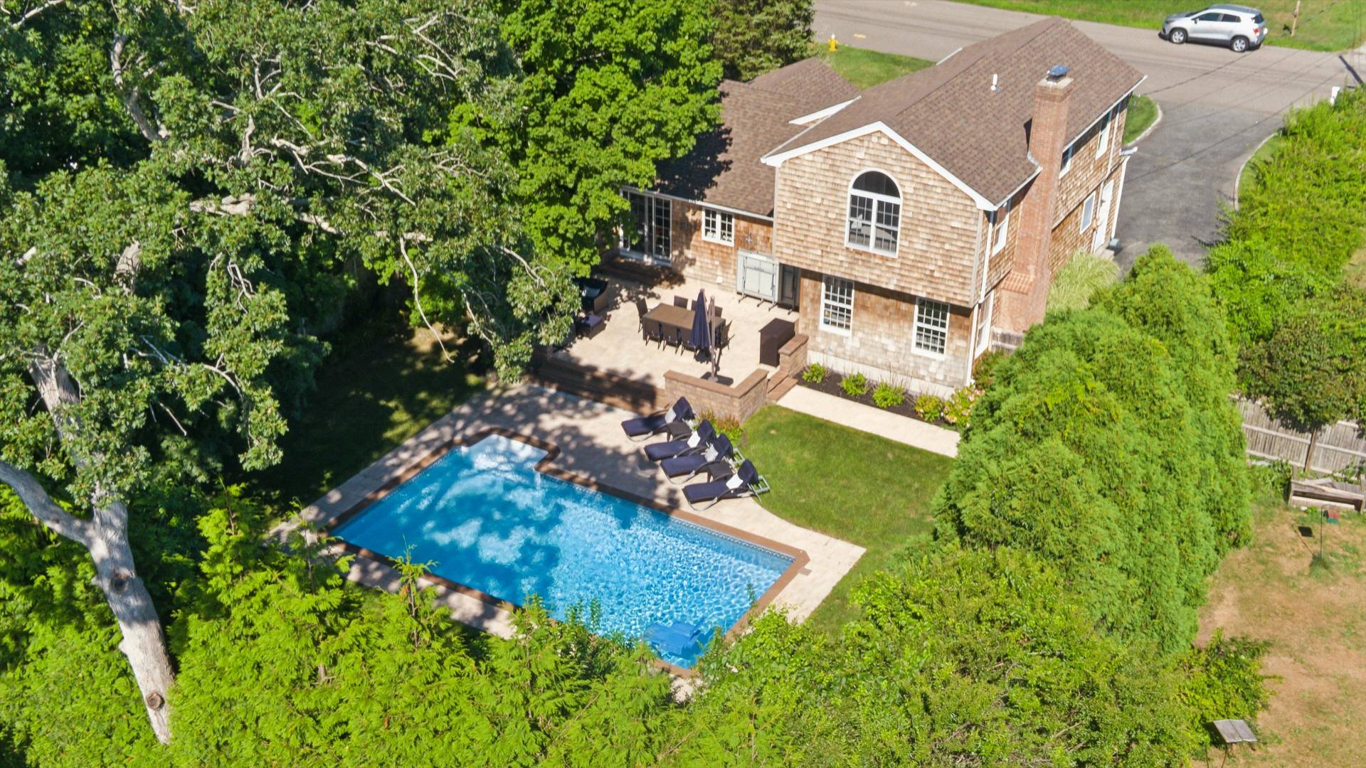 19 Maple Street Westhampton Beach, NY 11978 - Photo 3 of 23 an aerial view of a house with a yard