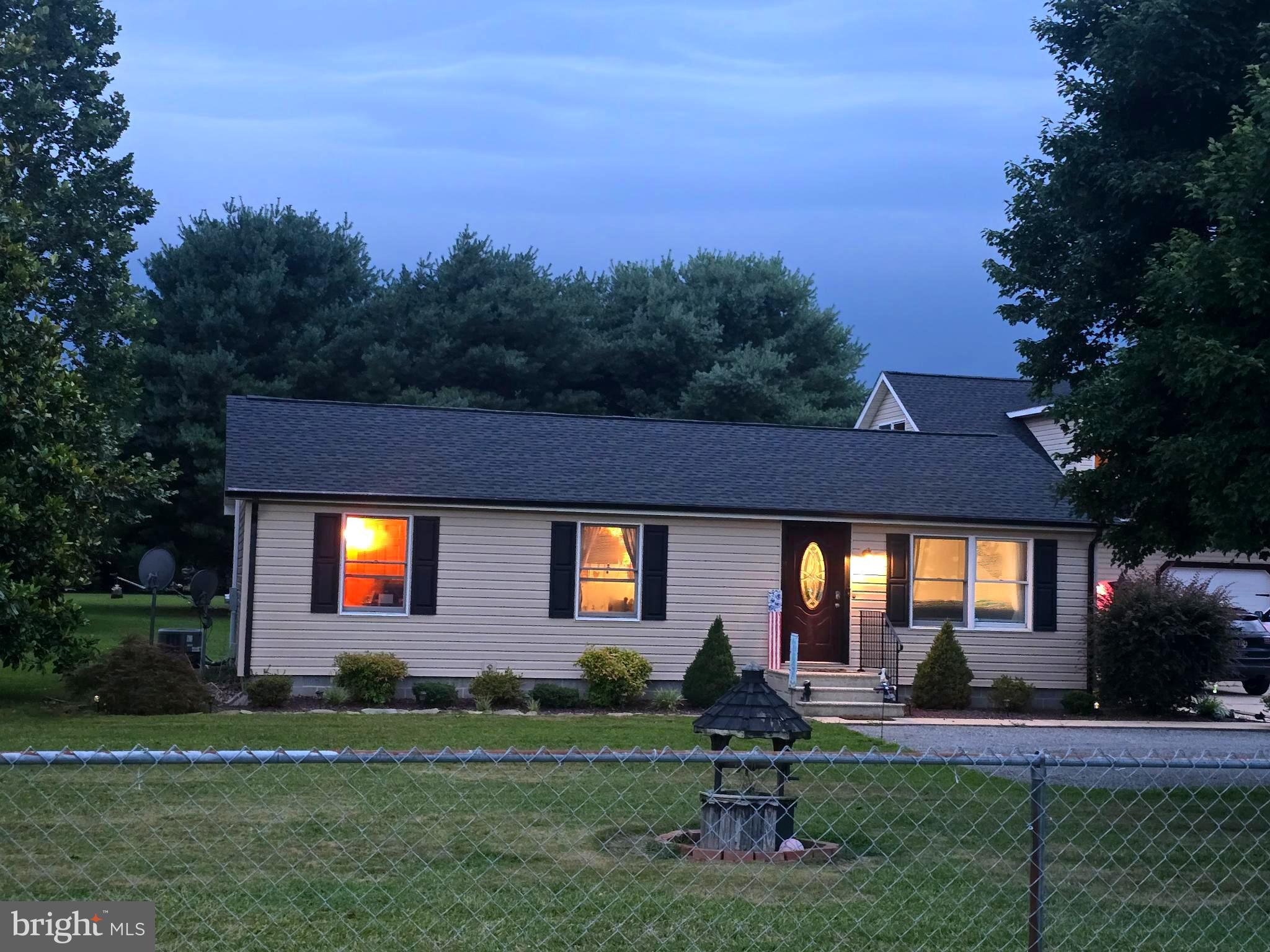 18178 Progress School Road Bridgeville, DE 19933 - Photo 41 of 49 Charming home aglow at twilight.