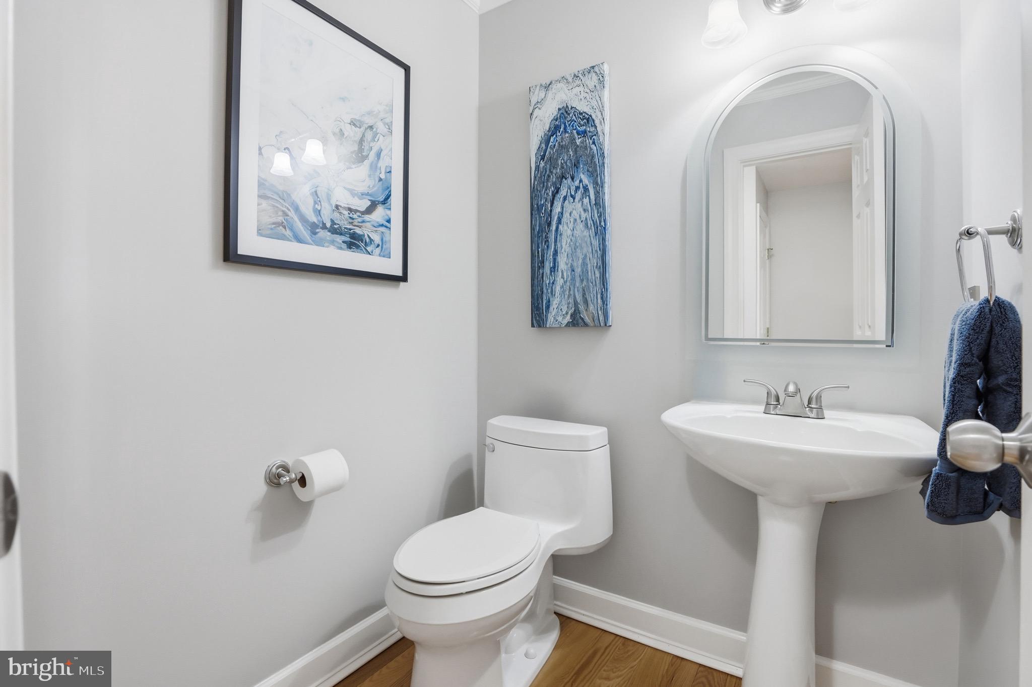 13222 Maplecrest Drive Potomac, MD 20854 - Photo 11 of 61 a bathroom with a toilet sink and mirror