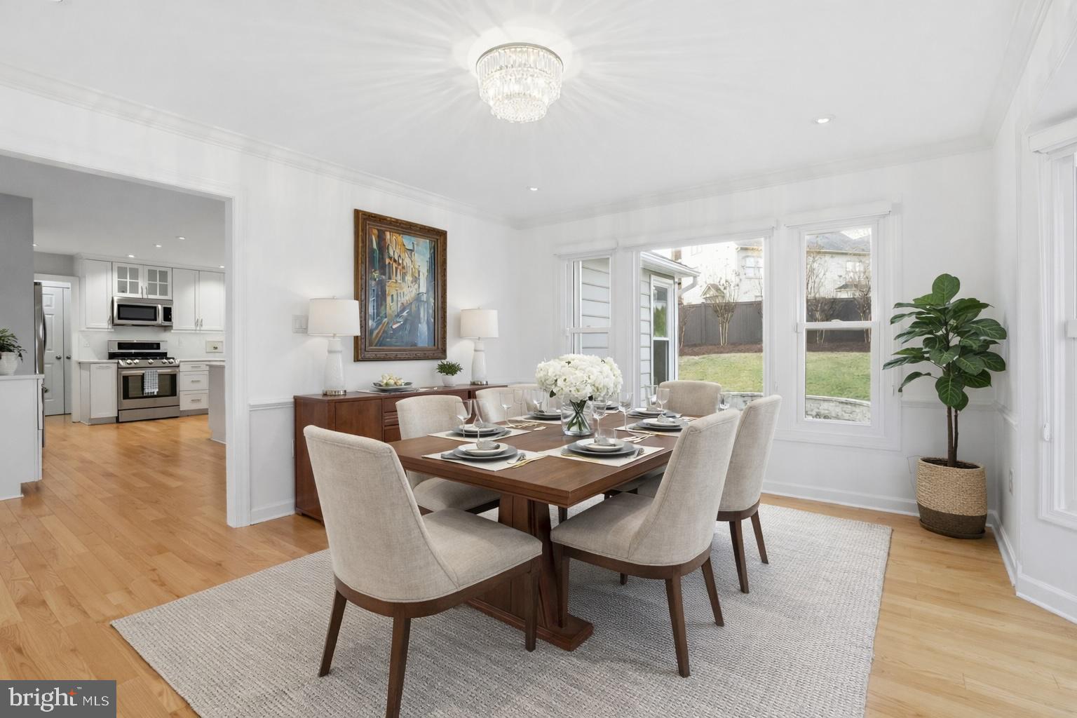 13222 Maplecrest Drive Potomac, MD 20854 - Photo 9 of 61 a view of a dining room with furniture and wooden floor