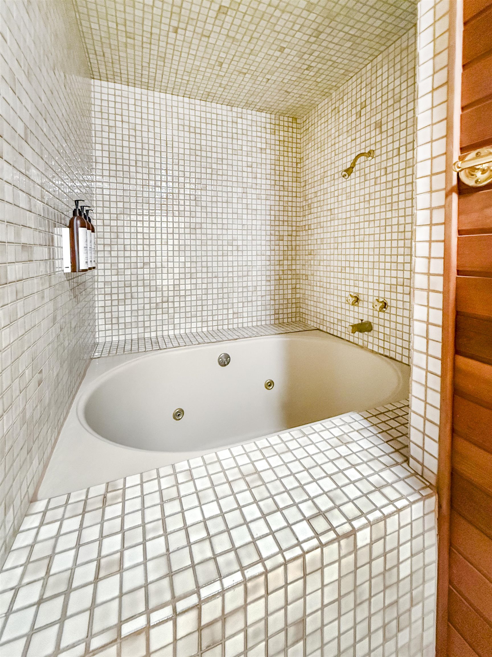 36 Ski Trails Road, Unit 8 Mammoth Lakes, CA 93546 - Photo 24 of 29 a bathroom with a bathtub and shower