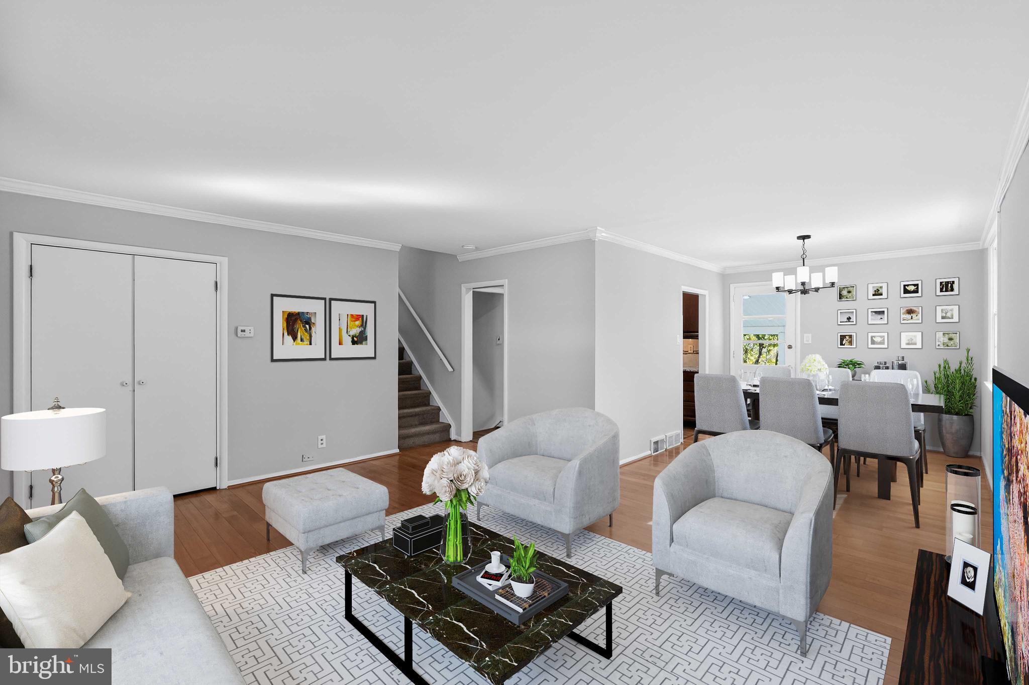 1602 Mulberry Road Flourtown, PA 19031 - Photo 6 of 25 Living Room & Dining Area