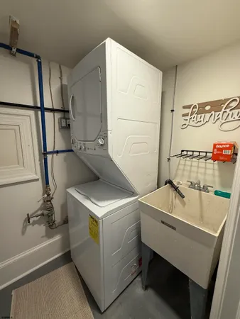 a bathroom with a shower and a toilet