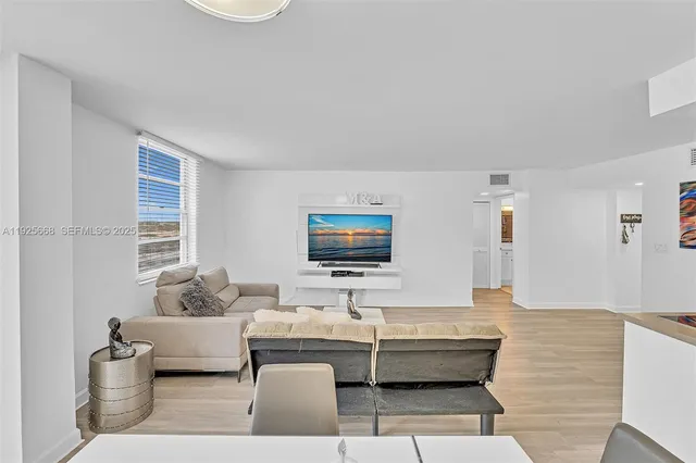 a balcony with a city view