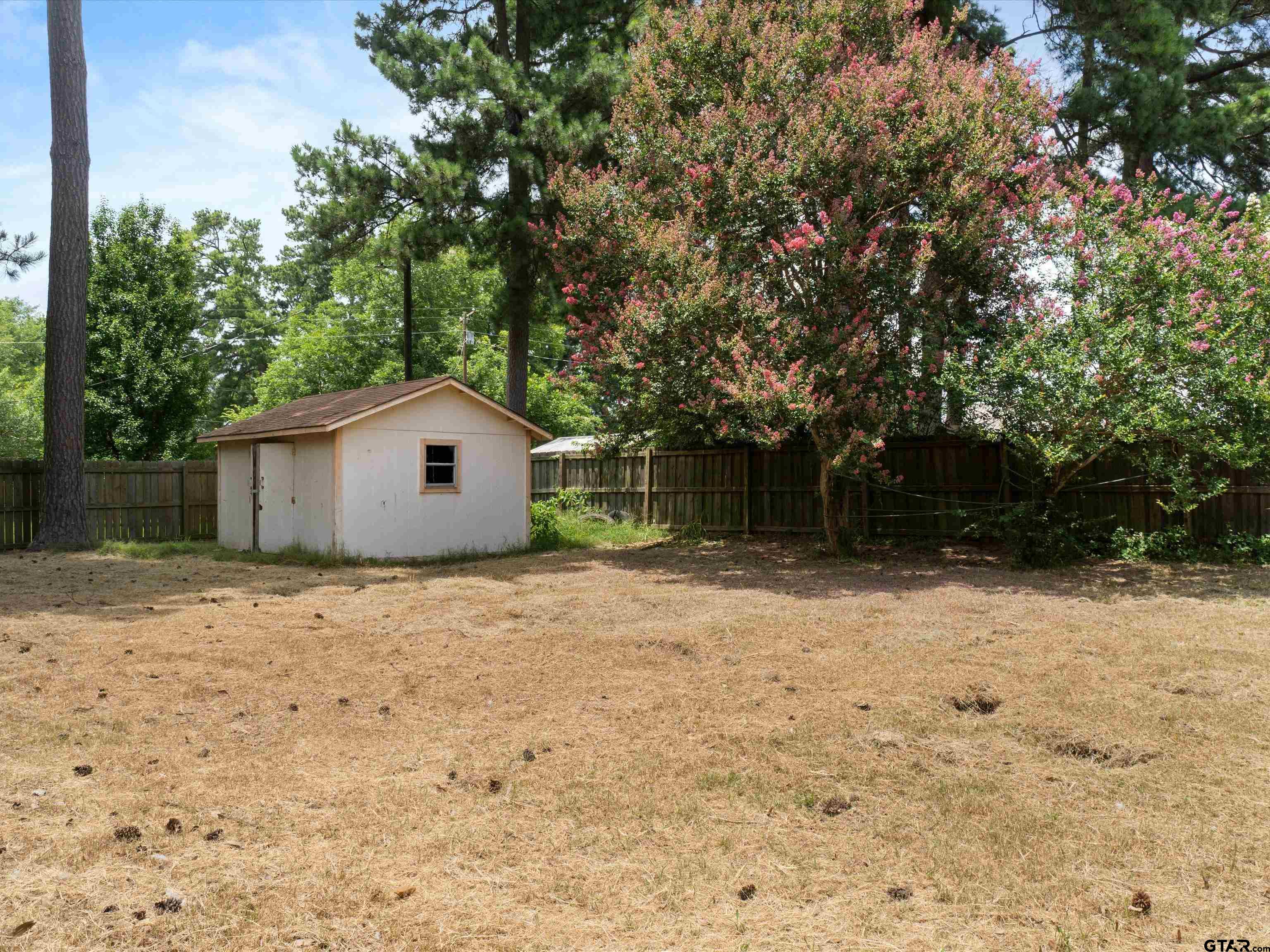 175 Stevens Street Gilmer, TX 75645 - Photo 23 of 25 a backyard of a house with lots of green space
