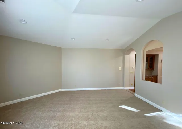 a view of an empty room