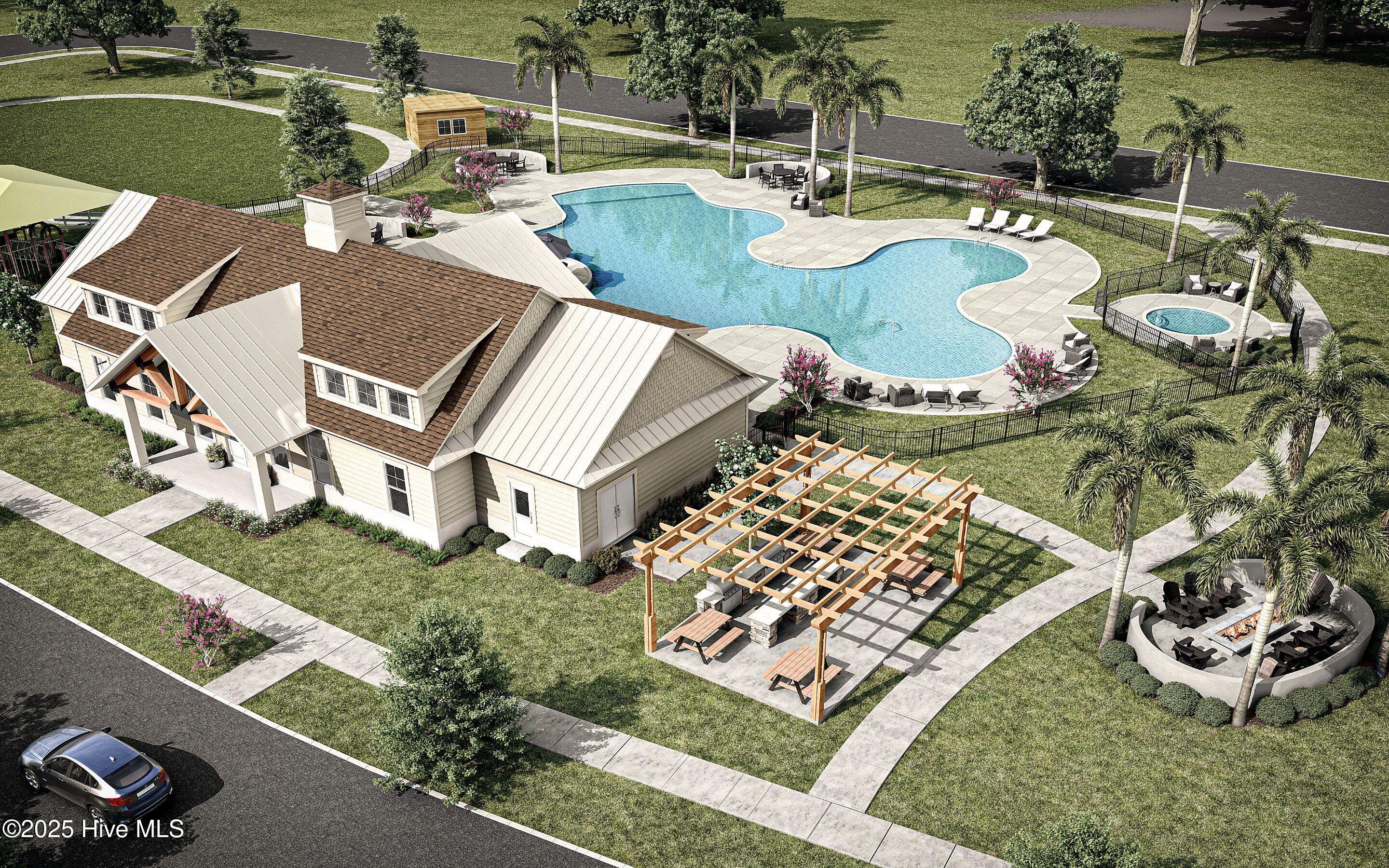 461 Maystone Place, Unit 65 Navassa, NC 28451 - Photo 32 of 40 Cedar Hill Landing Amenity Birdseye_Cam