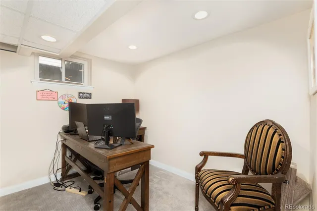 a view of workspace with furniture