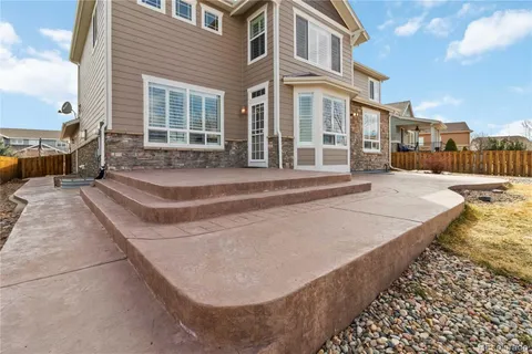 a view of a yard with snow