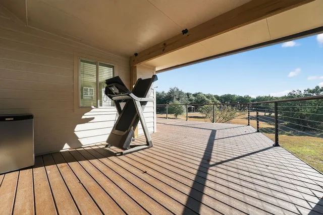 a view of swimming pool with seating space