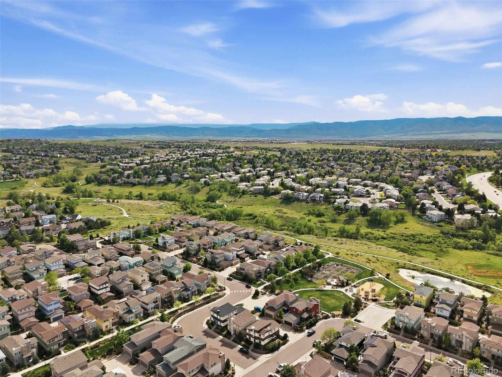 9602 Dunning Circle Highlands Ranch, CO 80126 - Photo 46 of 50 an aerial view of a city