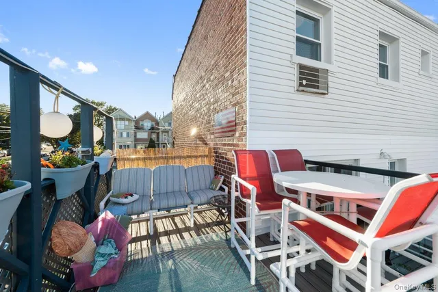 a view of city from balcony