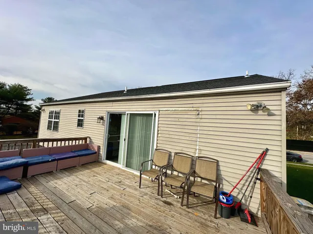 a view of a house with a patio