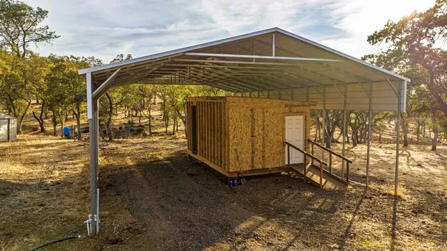 a view of city and mountain