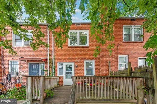 a building outdoor space with seating space