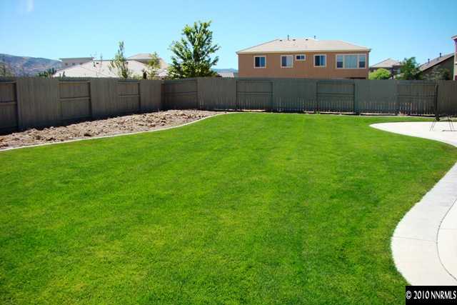 10550 Kenai Drive Reno, NV 89521 - Photo 8 of 9 a backyard of a house with lots of green space