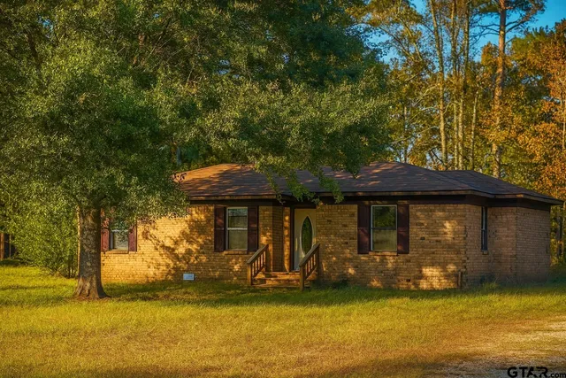 a view of a house with backyard