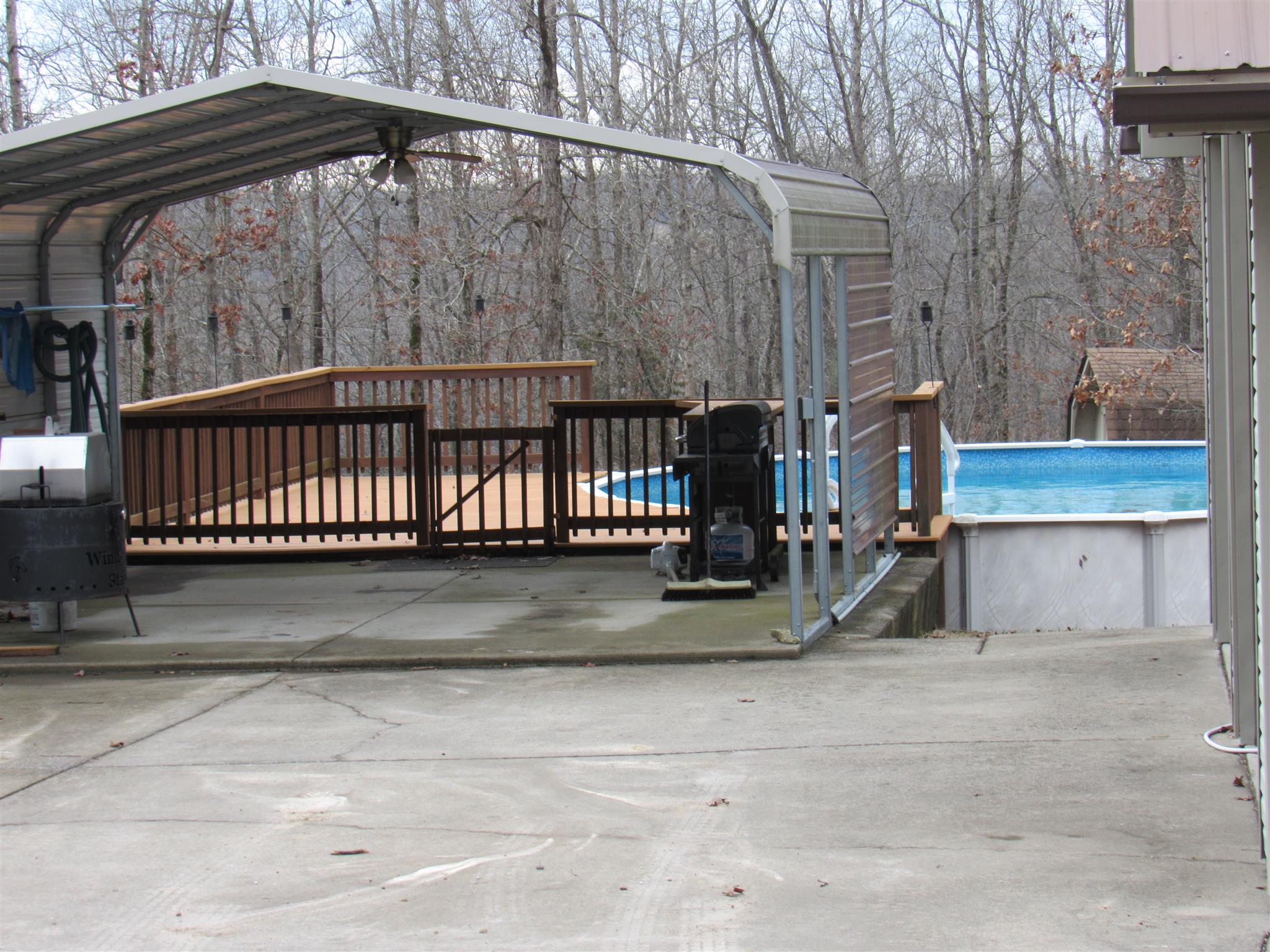 187 Th Hooper Lane McEwen, TN 37101 - Photo 24 of 28 a view of outdoor space with deck and barbeque oven