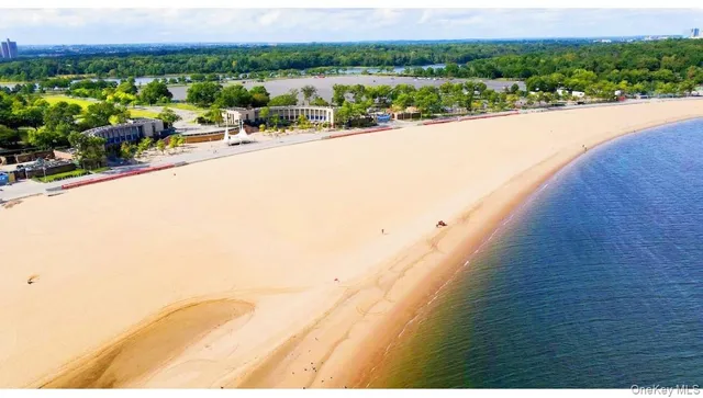 a view of a swimming pool and a mountain