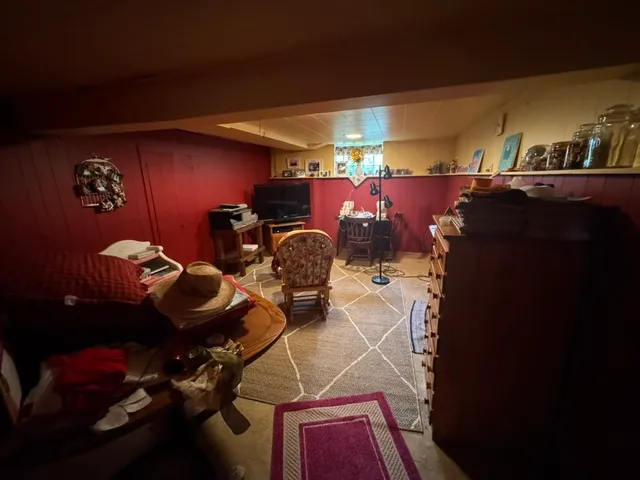 a room with gym equipment