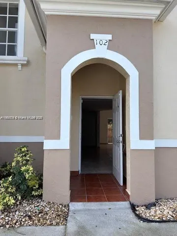 a view of a entryway door of the house