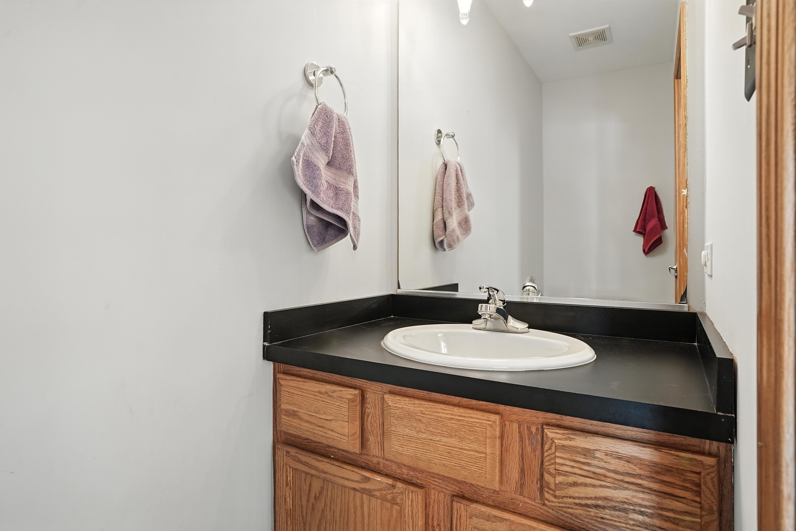 1665 Fox Hound Trail Beecher, IL 60401 - Photo 14 of 34 a bathroom with a sink and a mirror