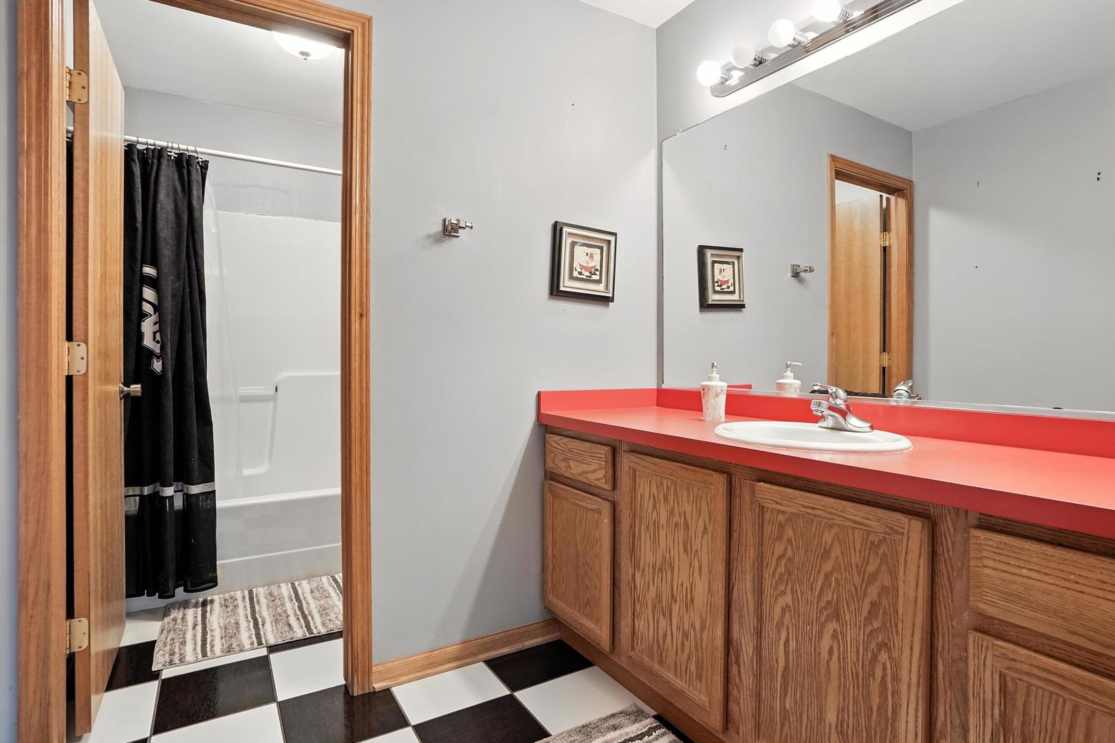 1665 Fox Hound Trail Beecher, IL 60401 - Photo 22 of 34 a bathroom with a sink and a mirror