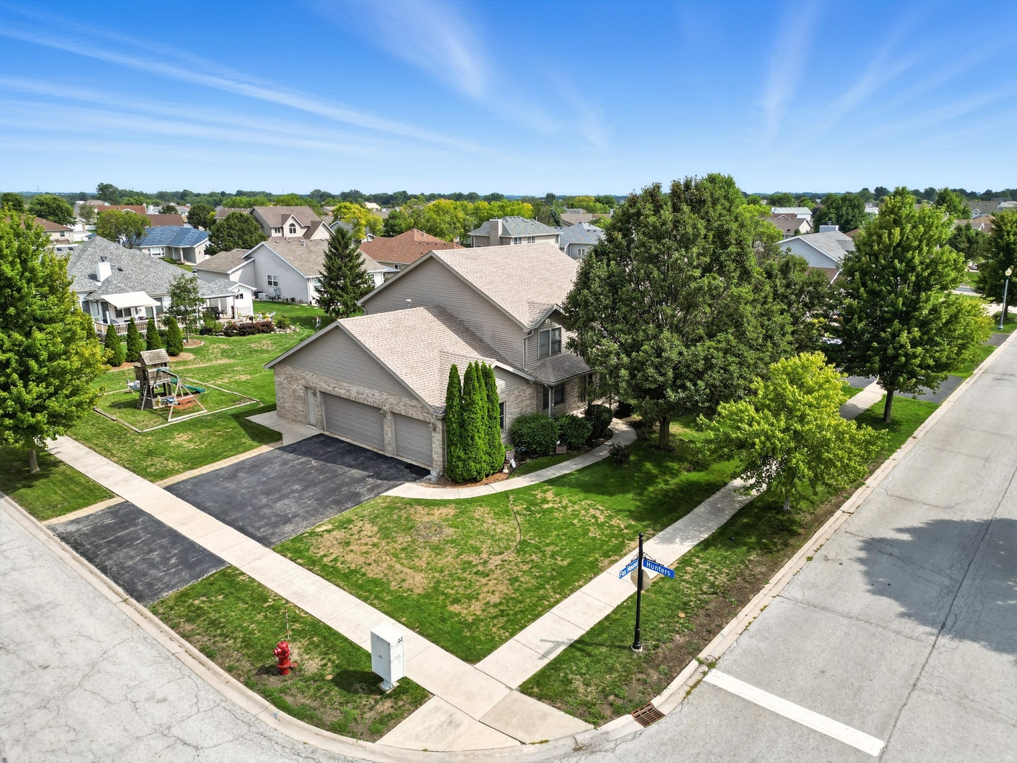 1665 Fox Hound Trail Beecher, IL 60401 - Photo 27 of 34 an aerial view of a house