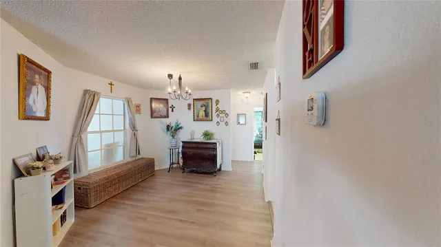 a view of kitchen and living room