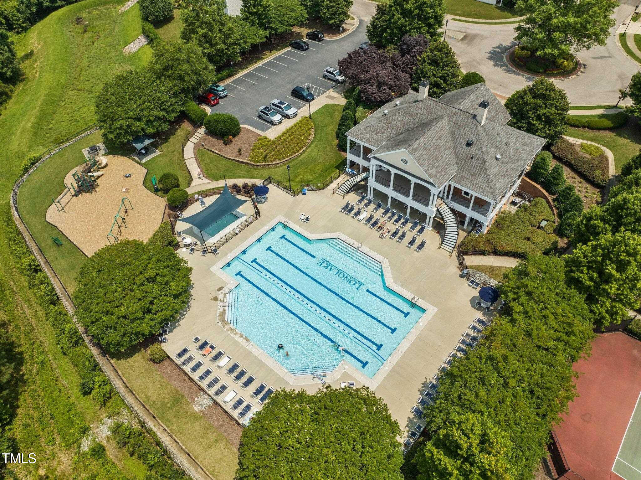 8123 Rhiannon Road Raleigh, NC 27613 - Photo 45 of 47 Long Lake Pool and Clubhouse