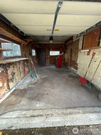 a view of garage