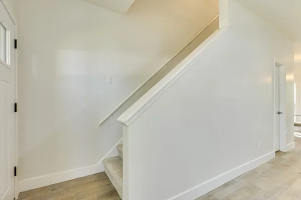 a view of entryway with stairs