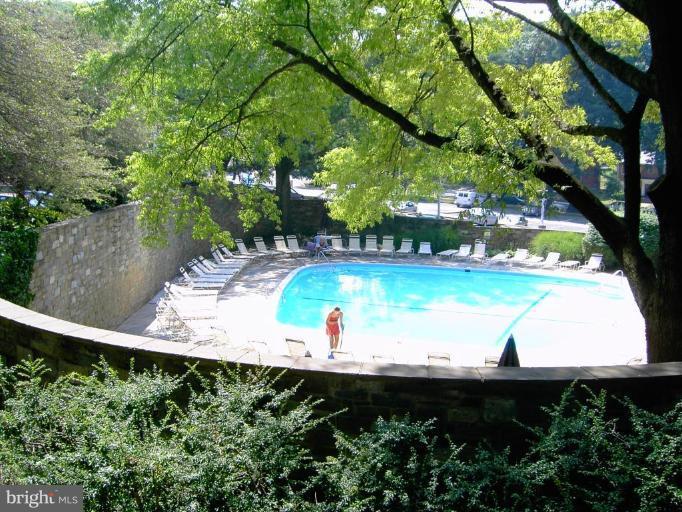4000 Tunlaw Road Northwest, Unit 510 Washington, DC 20007 - Photo 2 of 6 a view of a swimming pool with a yard and plants